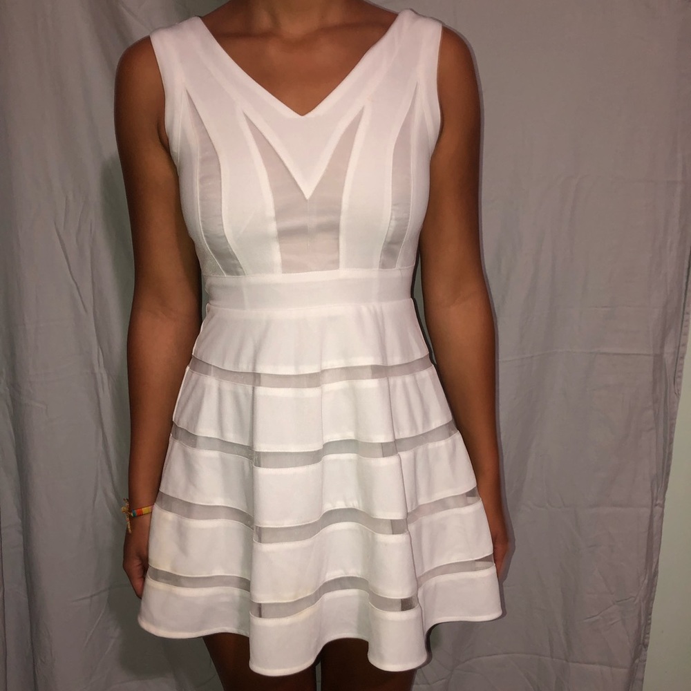 White formal dress